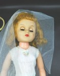 tall blonde vinyl bride doll view